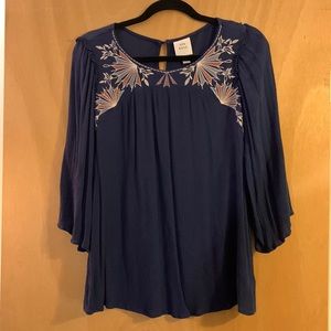 Embroidered Knox Rose Top